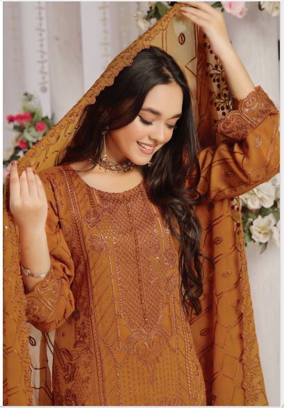 ZOHRA Unstitched Chiffon RAY-1107