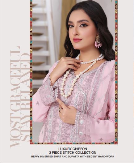 HANIYA RAY-4313 Stitched Pakistani Three Piece Small Size Party Wear Bangladesh