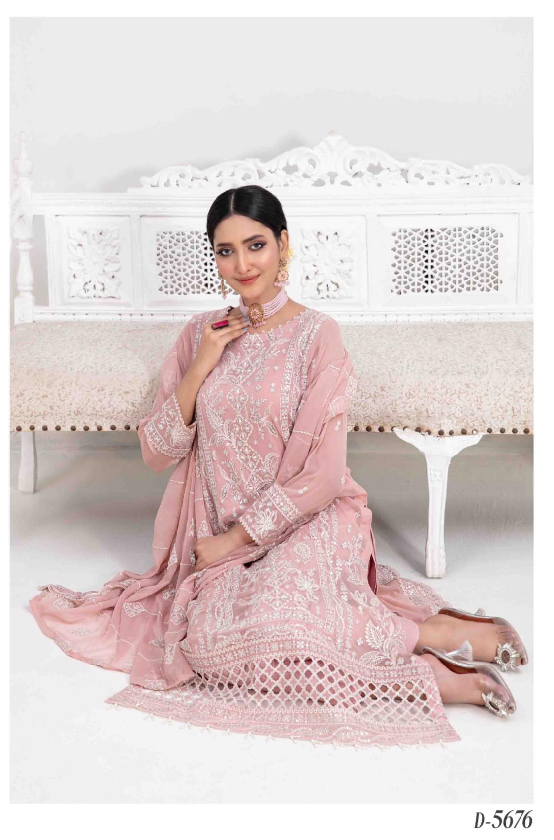 RASHIEKA Semi-Stitched Chiffon Party Wear D-5676