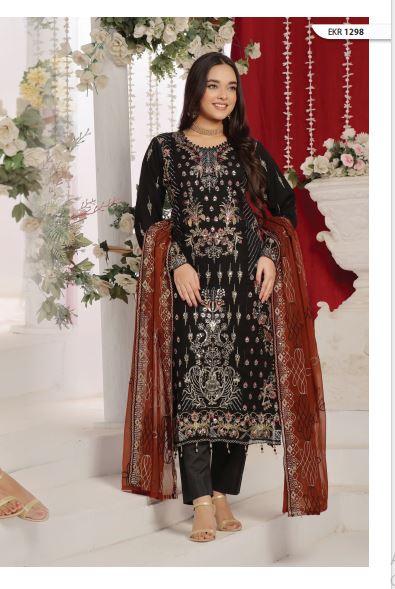 ZOHRA Unstitched Chiffon EKR-1298