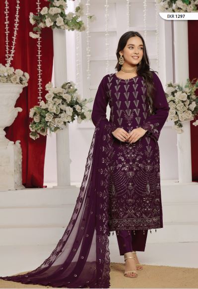 ZOHRA Unstitched Chiffon EKR-1297